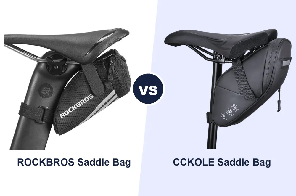 Best Bike Saddle Bag: ROCKBROS 0.5L vs CCKOLE Waterproof Compared