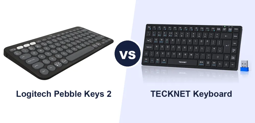 Best Compact Bluetooth Keyboard: Logitech Pebble Keys 2 K380s vs TECKNET Compared