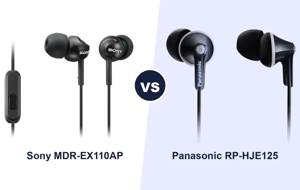 Best Wired Earphones: Sony MDR-EX110AP vs Panasonic RP-HJE125 Compared