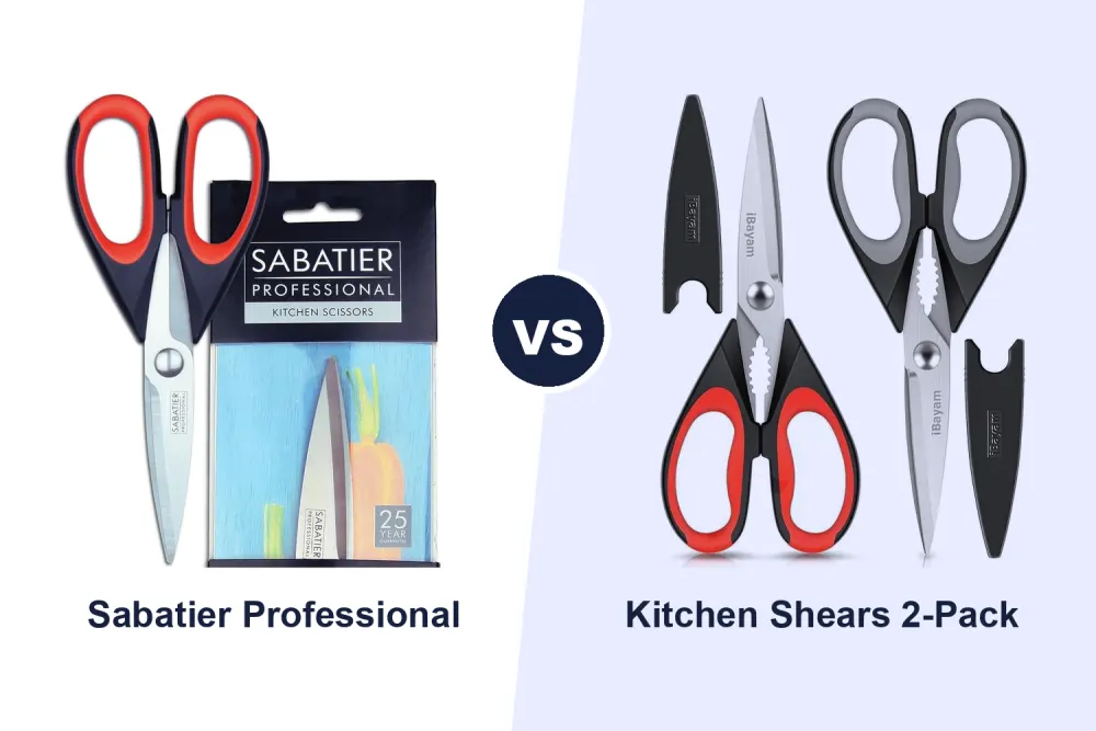 Best Heavy Duty Kitchen Scissors: Sabatier Professional vs 2-Pack Kitchen Shears Compared