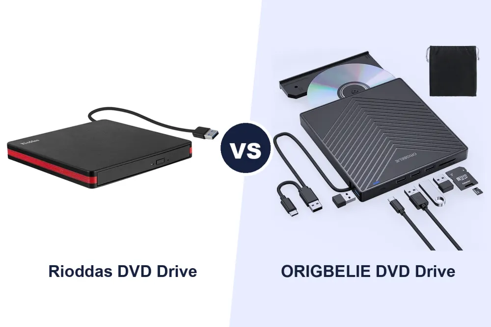 Best External CD/DVD Drive: Rioddas vs ORIGBELIE USB Hub Drive Compared