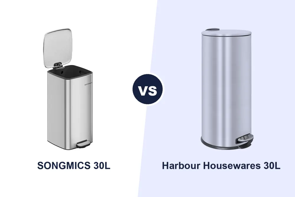 Best 30L Kitchen Pedal Bin: SONGMICS vs Harbour Housewares Compared