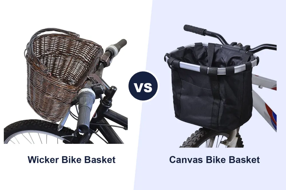 Best Front Bike Basket: Natural Wicker vs Redlution Detachable Canvas Compared