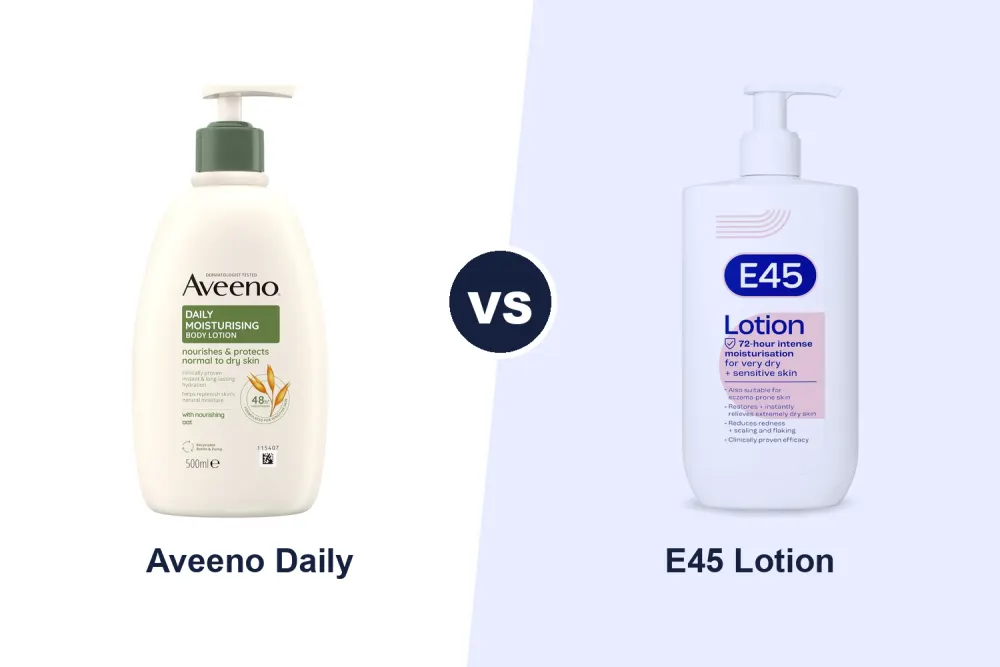 Best Body Lotion for Dry Skin: Aveeno Daily vs E45 Compared