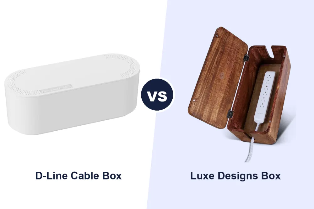 Best Cable Management Box: D-Line Cable Tidy vs Luxe Designs Mango Wood Compared
