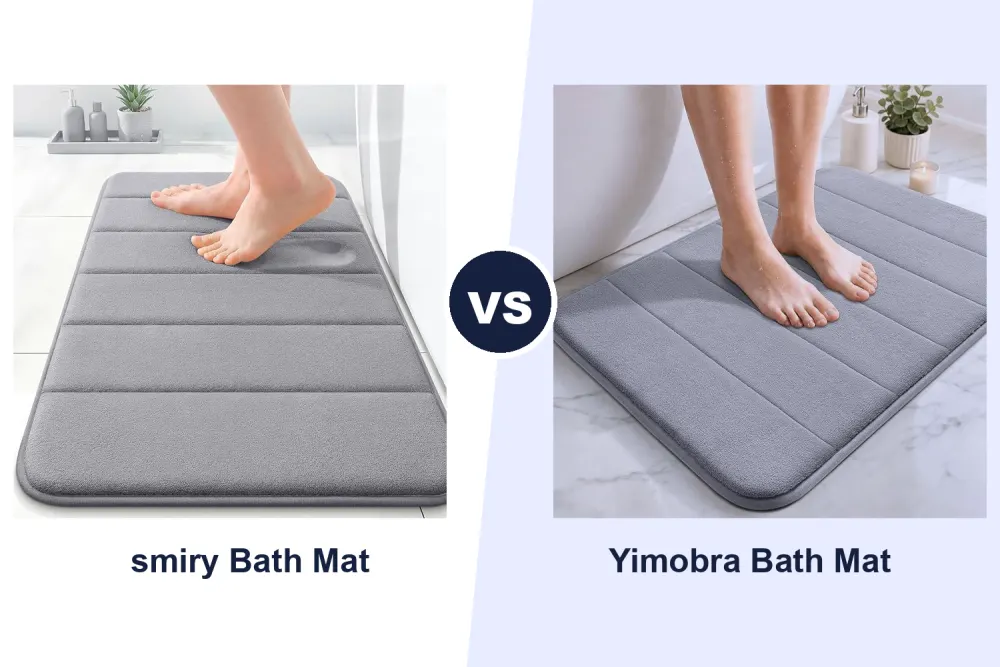Best Memory Foam Bath Mat: smiry vs Yimobra Compared