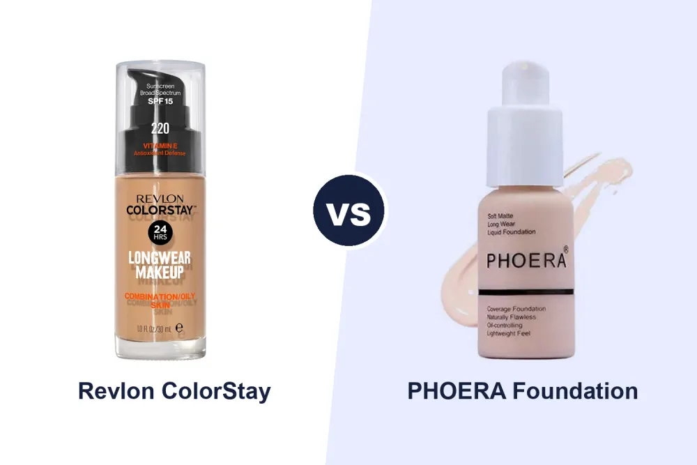 Best Budget Liquid Foundation: Revlon ColorStay vs PHOERA Compared