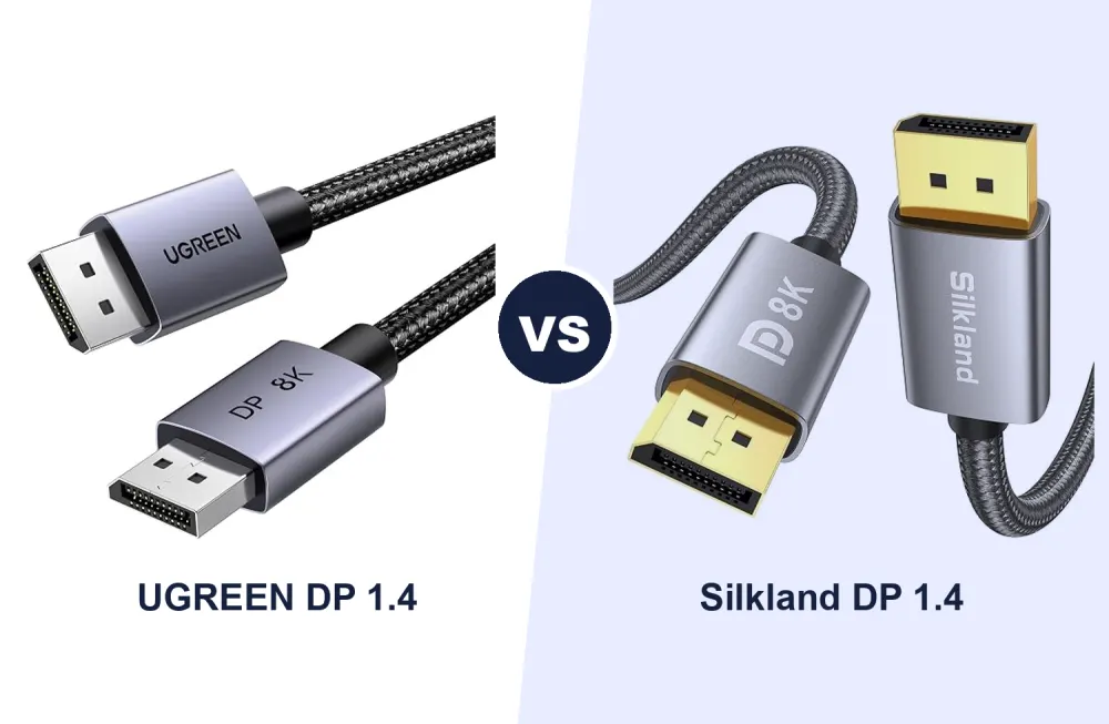 Best DisplayPort 1.4 Cable: UGREEN vs Silkland 2m VESA Certified Compared