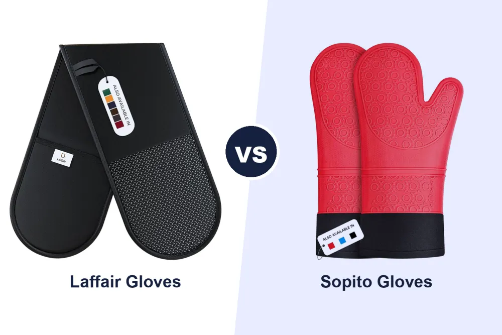 Best Oven Gloves: Laffair Double Oven Gloves vs Sopito Silicone Gloves Compared