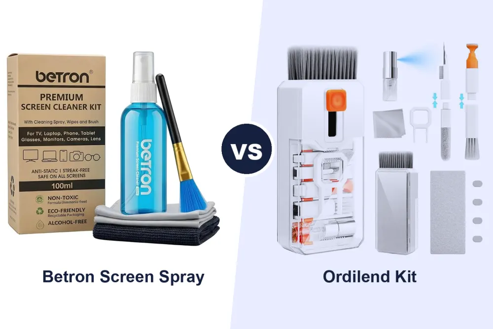 Best Electronics Cleaning Kit: Betron Screen Cleaner vs Ordilend Keyboard Kit Compared