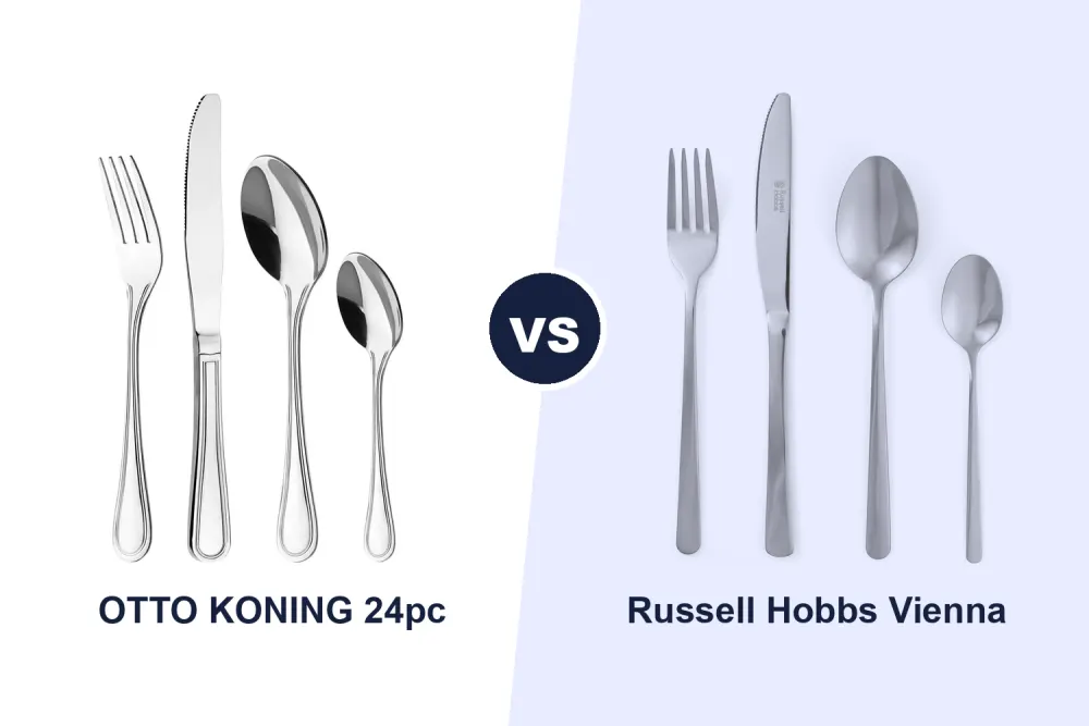 Best 24 Piece Cutlery Set: OTTO KONING Frankfurt vs Russell Hobbs Vienna Compared