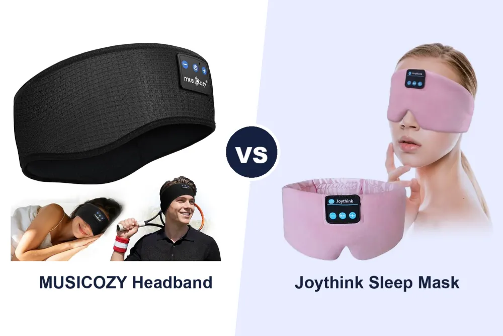 Best Sleep Headphones: MUSICOZY Headband vs Joythink Silk Sleep Mask Compared