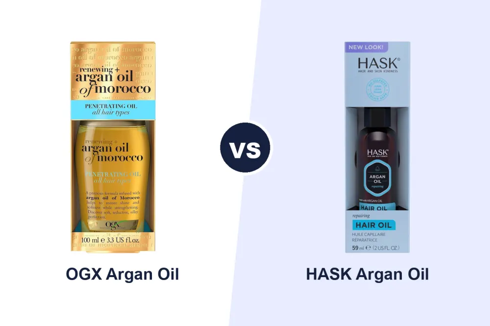 Best Argan Hair Oil: OGX Argan Oil of Morocco vs HASK Repair Argan Oil Compared