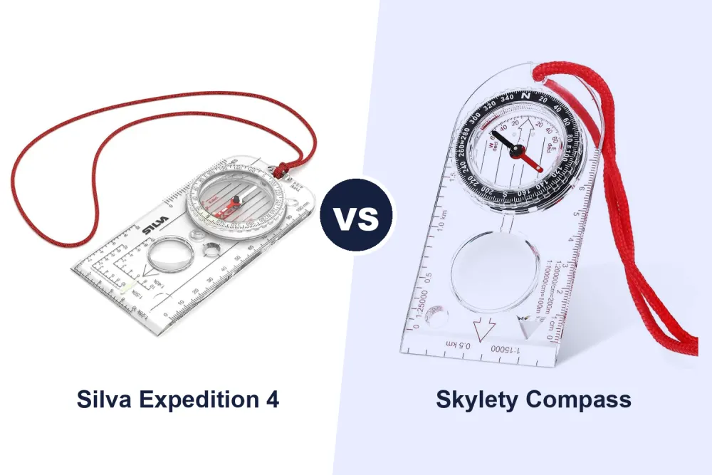 Best Hiking Compass: Silva Expedition 4 vs Skylety Orienteering Compass Compared