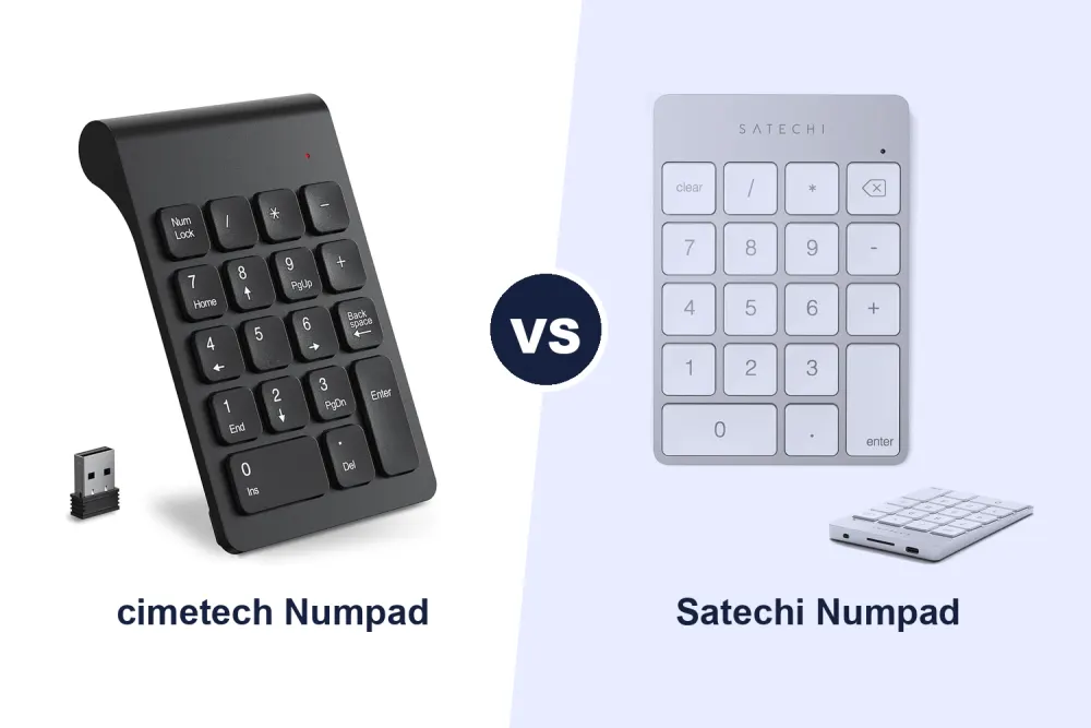 Best Wireless Numeric Keypad: cimetech 2.4G vs Satechi Bluetooth Compared