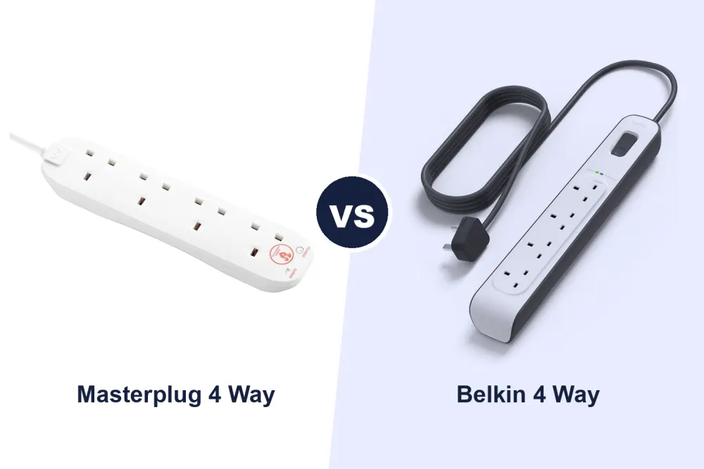 Best 4 Way Surge Protected Extension Lead: Masterplug vs Belkin Compared