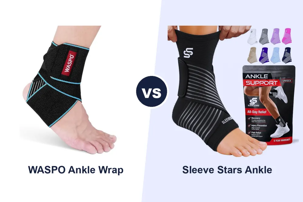 Best Ankle Support Brace: WASPO Adjustable Wrap vs Sleeve Stars Compared