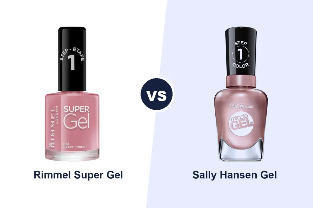 Best Gel-Effect Nail Polish with No Lamp: Rimmel Super Gel vs Sally Hansen Miracle Gel Compared