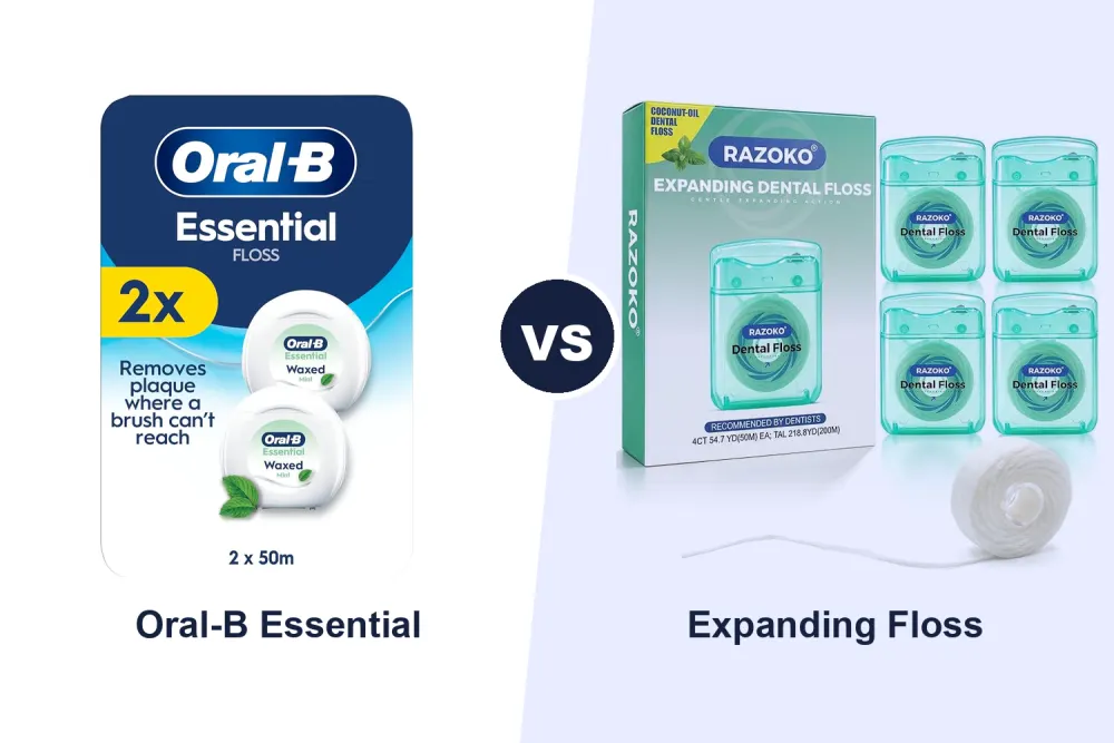 Best Dental Floss: Oral-B Essential Floss vs Expanding Coconut Oil Floss Compared