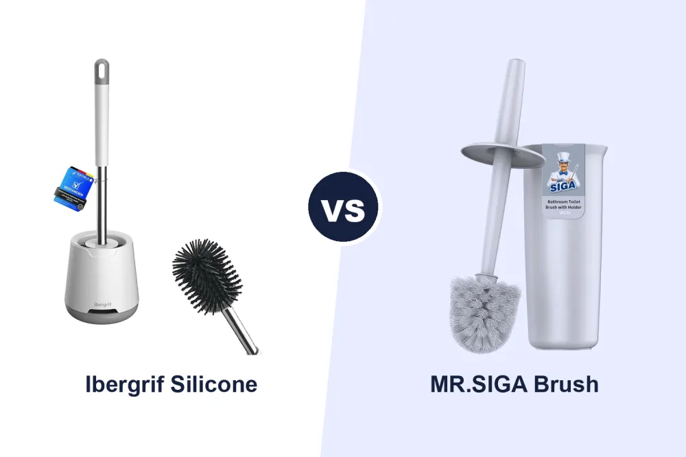 Best Toilet Brush and Holder: Ibergrif Silicone vs MR.SIGA Compared