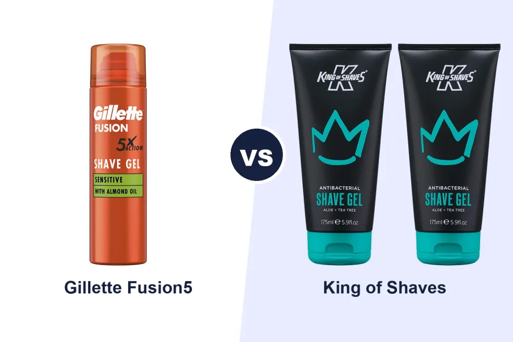 Best Shaving Gel for Sensitive Skin: Gillette Fusion5 vs King of Shaves Compared
