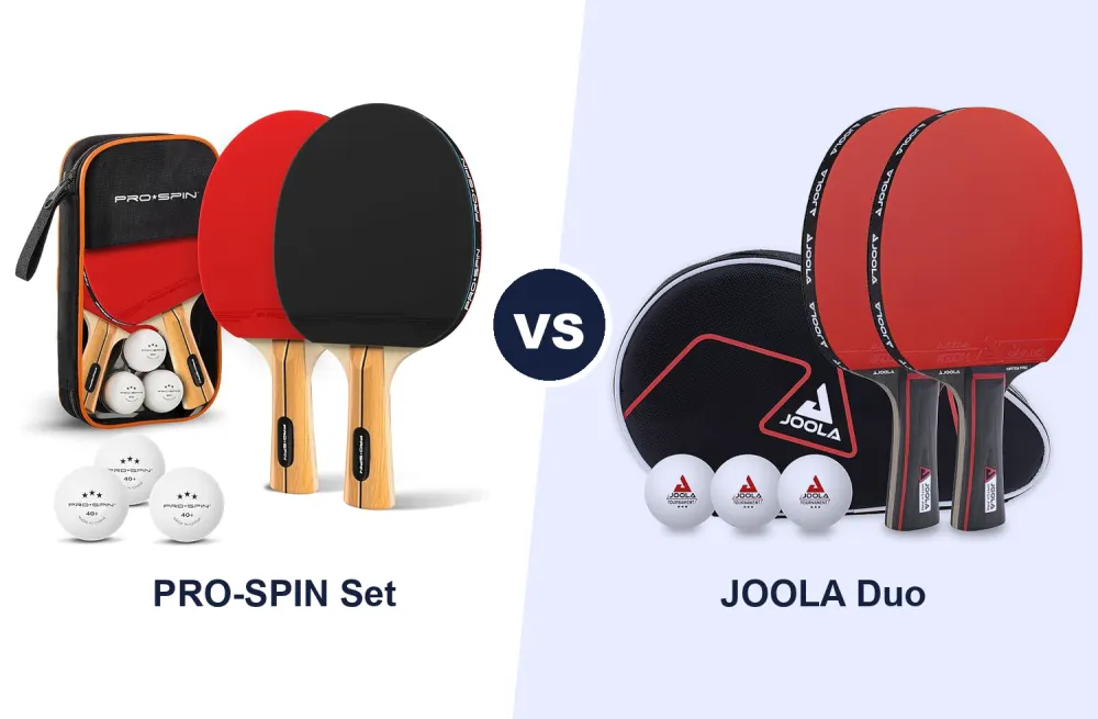 Best Table Tennis Bat Set: PRO-SPIN vs JOOLA Duo Compared