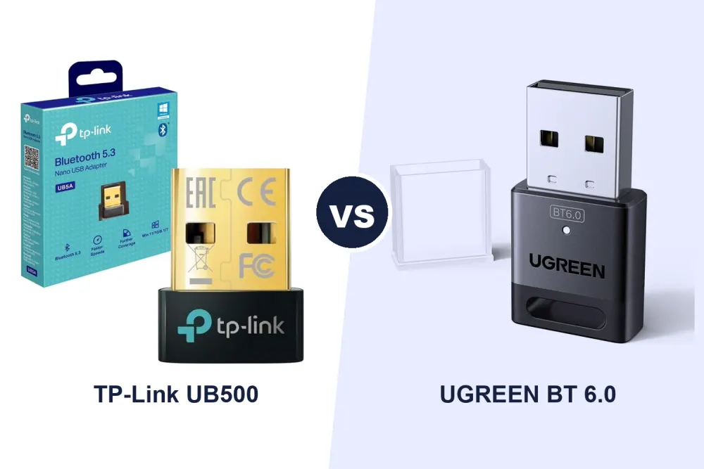 Best USB Bluetooth Adapter for PC: TP-Link UB500 vs UGREEN Bluetooth 6.0 Compared