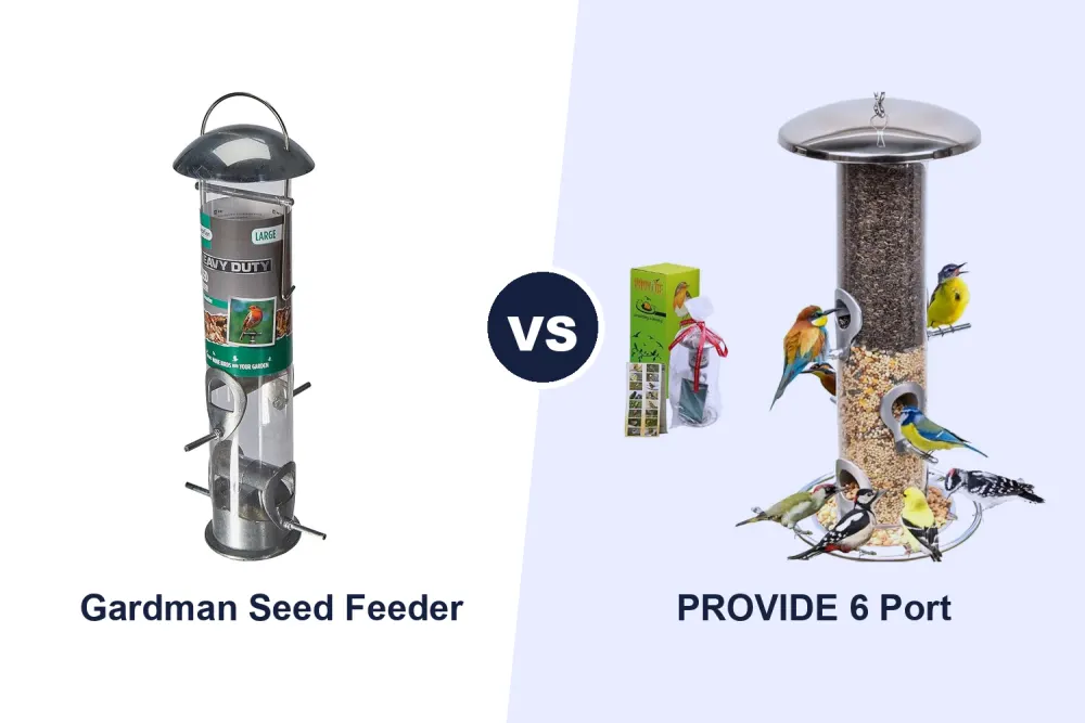 Best Hanging Bird Seed Feeder: Gardman Heavy Duty vs PROVIDE 6 Port Compared