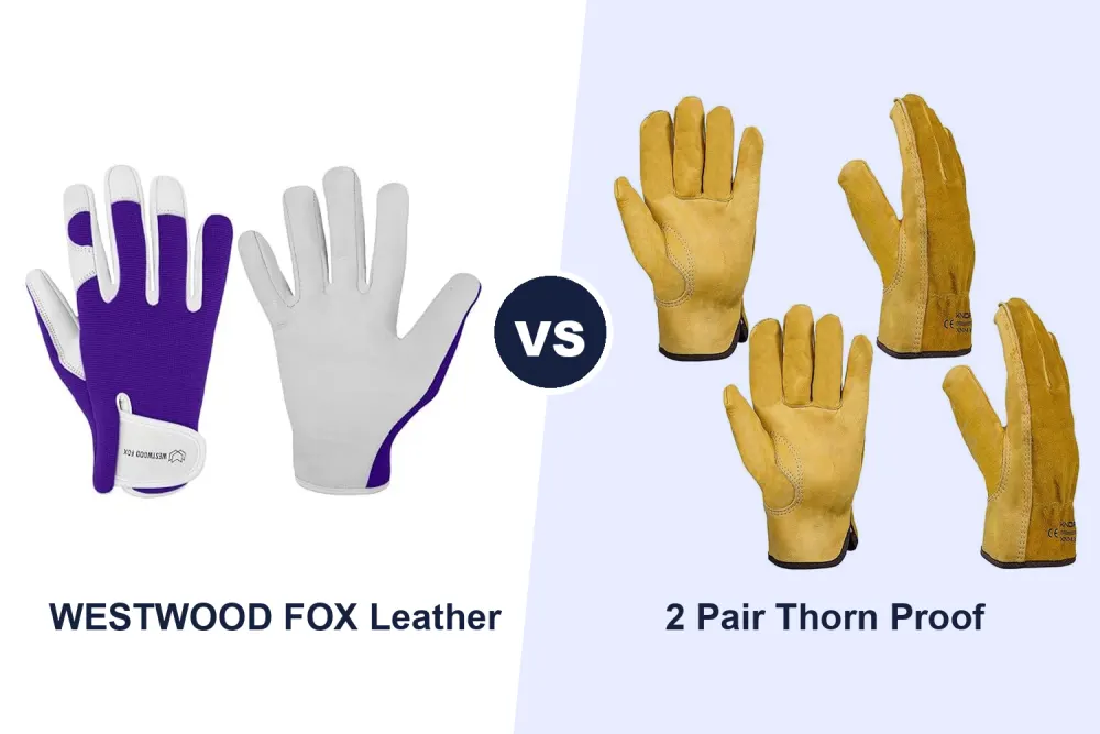 Best Thorn Proof Gardening Gloves: WESTWOOD FOX Leather vs 2 Pair Pack Compared
