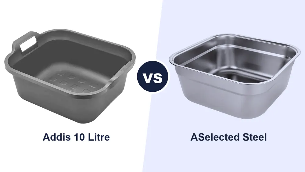 Best Washing Up Bowl: Addis 10 Litre Plastic vs ASelected Stainless Steel Compared