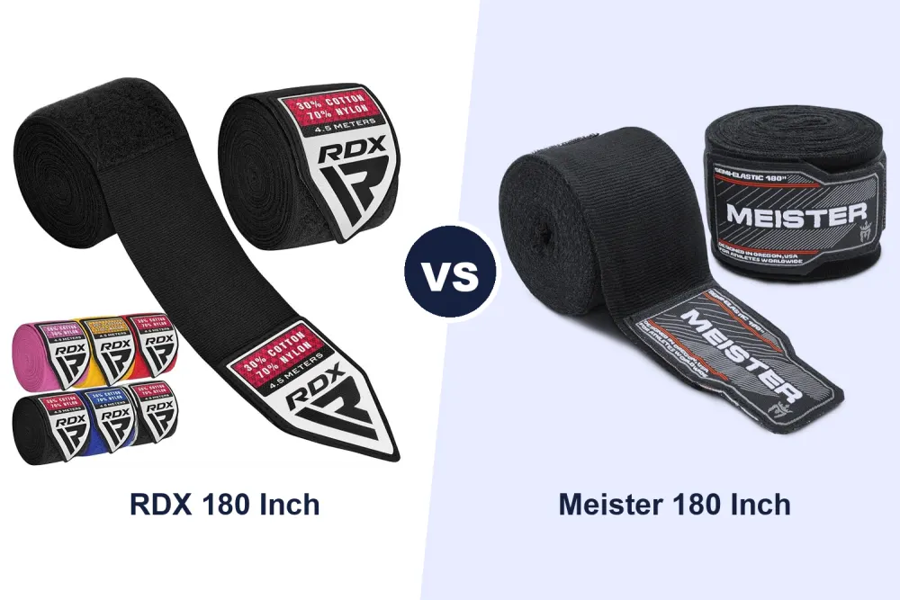 Best Boxing Hand Wraps: RDX 180 Inch vs Meister 180 Inch Compared