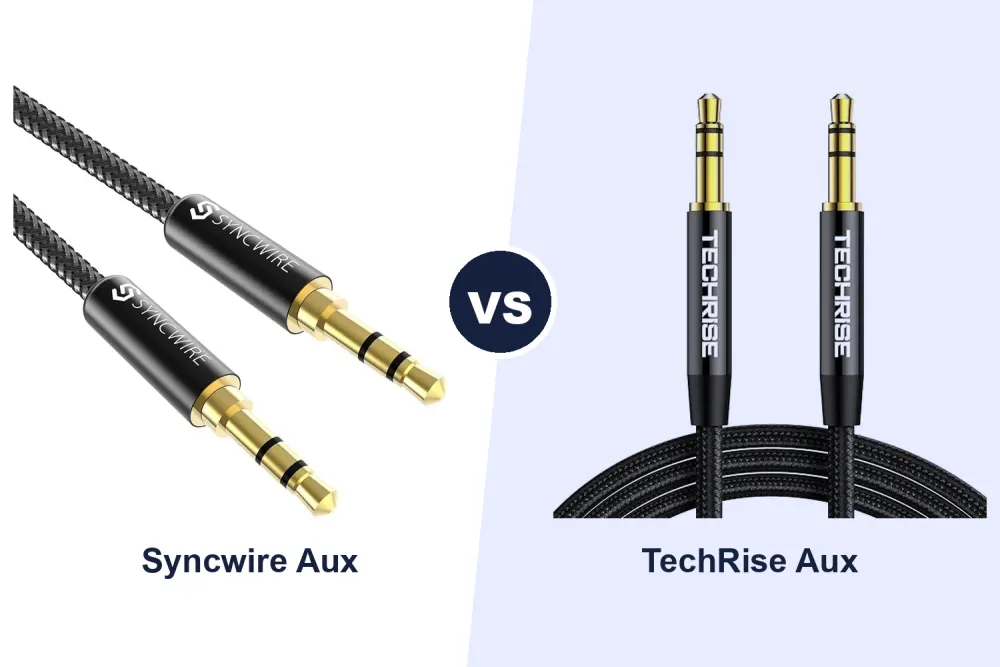 Best 3.5mm Aux Cable: Syncwire vs TechRise 1m Nylon Braided Compared