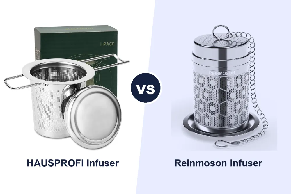 Best Loose Leaf Tea Infuser: HAUSPROFI Basket vs Reinmoson Ball Compared